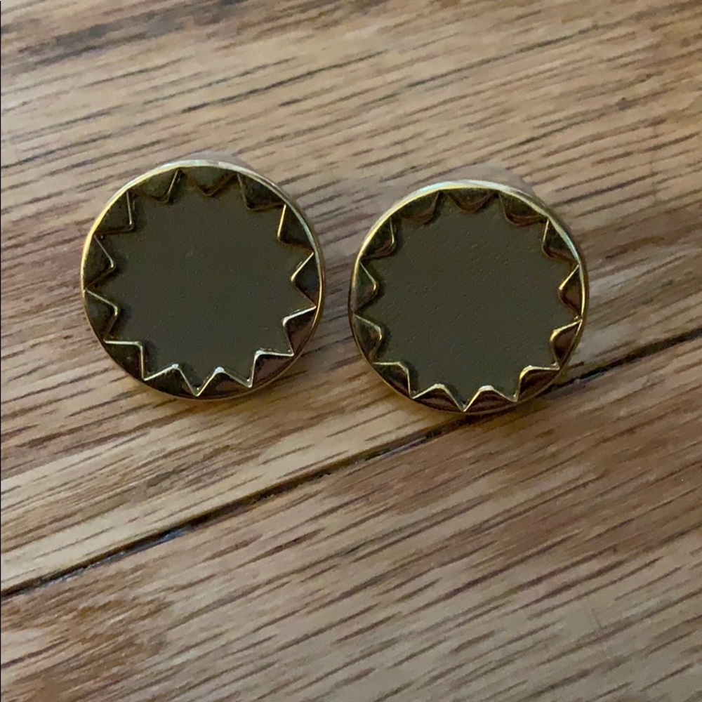 House of Harlow Sunburst Earrings - Brown